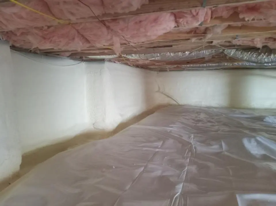 Crawl space encapsulation with closed-cell spray foam for Roof Waterproofing in Lake Butler